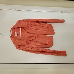 Orange/pink cropped sweater